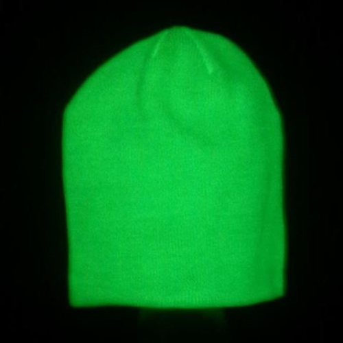 glow in the dark knit hat